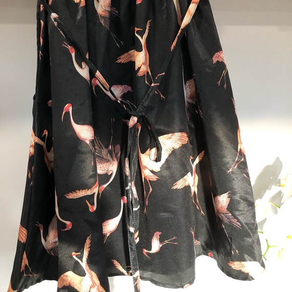 Spring Flare Dress Crane Pattern fits Sm/Med - Picture 4 of 8